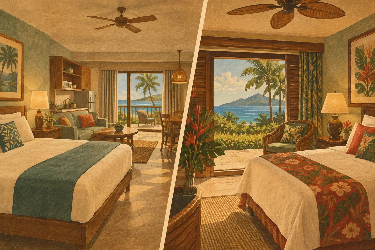 Resort Studio Versus Tropical Room for Your Stay